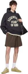 Fear of God ESSENTIALS Brown Active Trace Classic Split Shorts