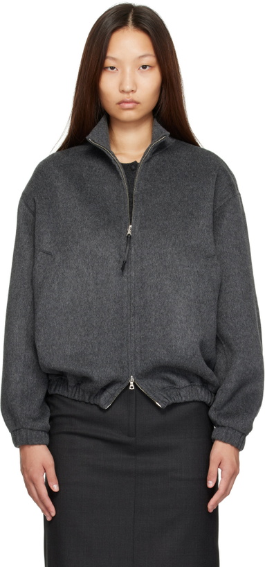 Photo: Nothing Written Gray Plaza Zip Jacket