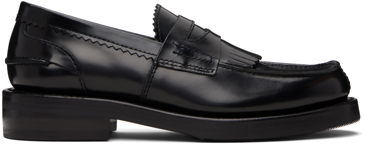 靴 emporio armani dress shoes our legacy OUR LEGACY WORK SHOP Emporio Armani Black Sentiero Loafers