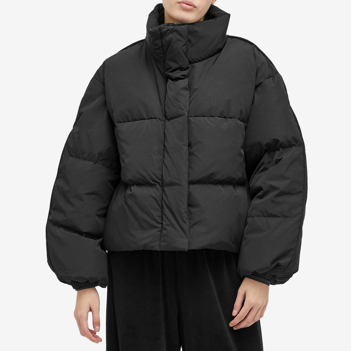 Acne Studios Women's Puffer Jacket in Anthracite&Black