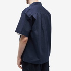 FrizmWORKS Men's Short Sleeve French Work Shirt in Navy