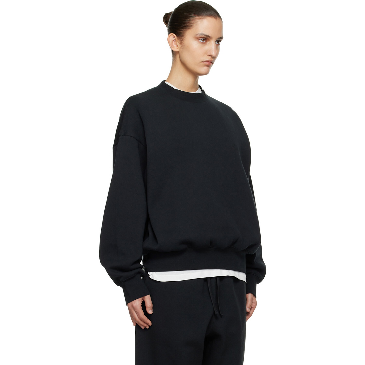 Fear of God ESSENTIALS Black Classic Crewneck Sweatshirt