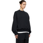 Fear of God ESSENTIALS Black Classic Crewneck Sweatshirt