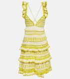 Zimmermann Halcyon crochet cotton minidress