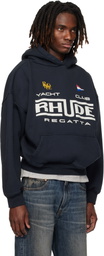 Rhude Black 'Rhude Regatta Club' Hoodie