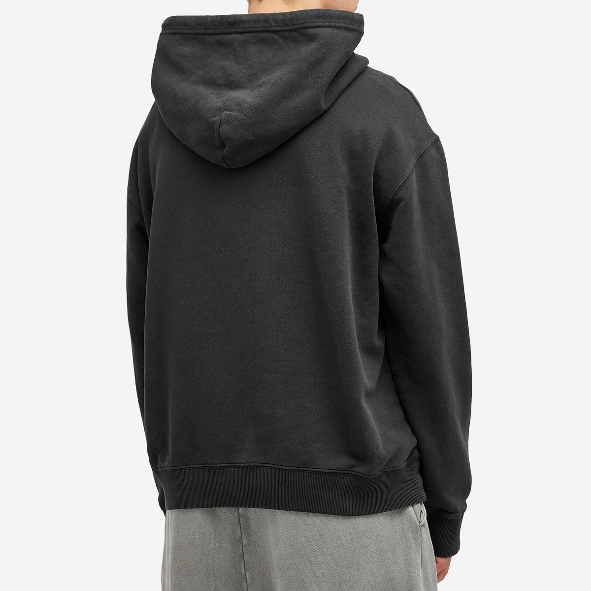 MM6 Maison Margiela Men's Glow in the Dark Number Logo Hoodie in Black