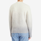 Casablanca Men's Gradient Mohair Crew Knit in Grey Gradient