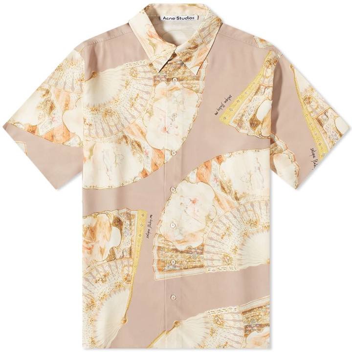 Photo: Acne Studios Short Sleeve Sandros Fan Print Shirt