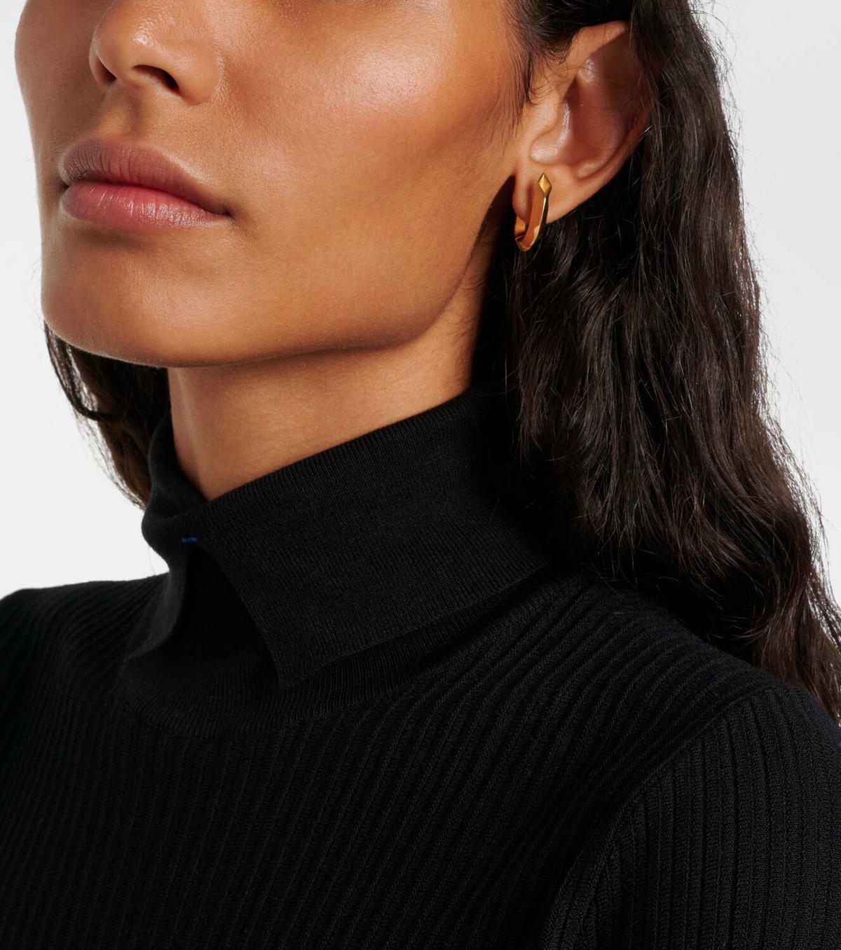 Burberry Hollow Spike gold-plated sterling silver earrings