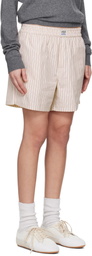 Commission SSENSE Exclusive Off-White & Red Boxer Shorts