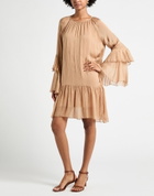Manila Grace Womens Mini dress Camel