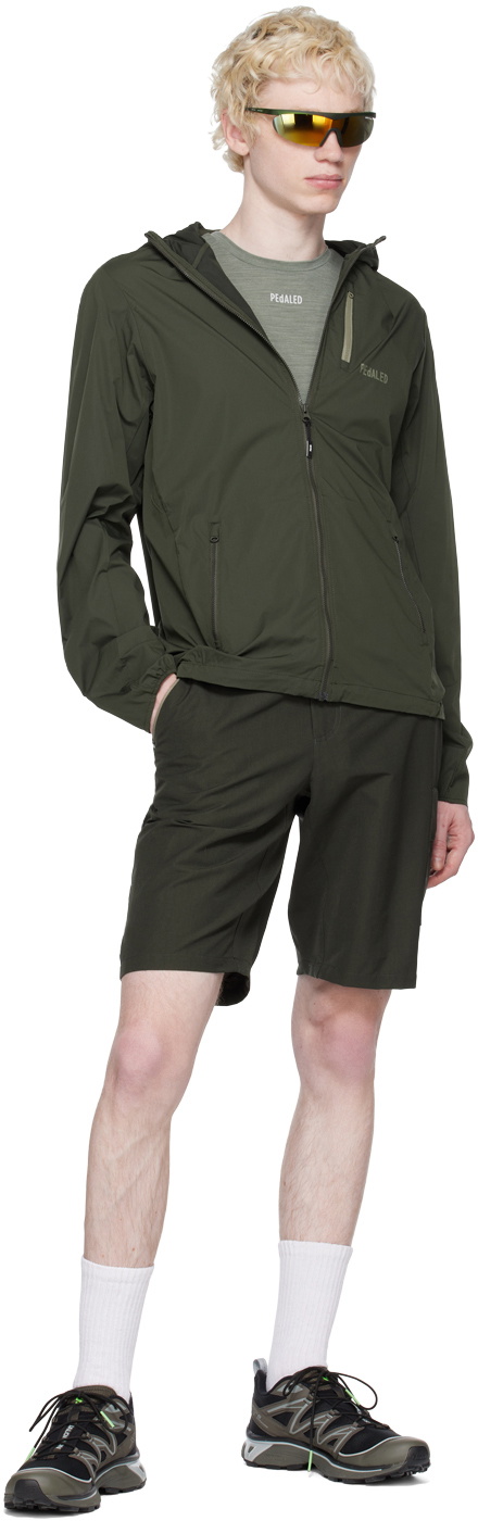 PEdALED Khaki Packable Jacket