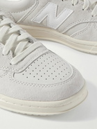 New Balance - CT500 Leather-Trimmed Suede and Nubuck Sneakers - Neutrals