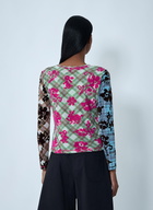 Chopova Lowena Pixel Bunny Mesh Top