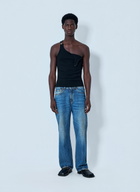 Jean Paul Gaultier Ribbed Tank Top with Metal Hardware