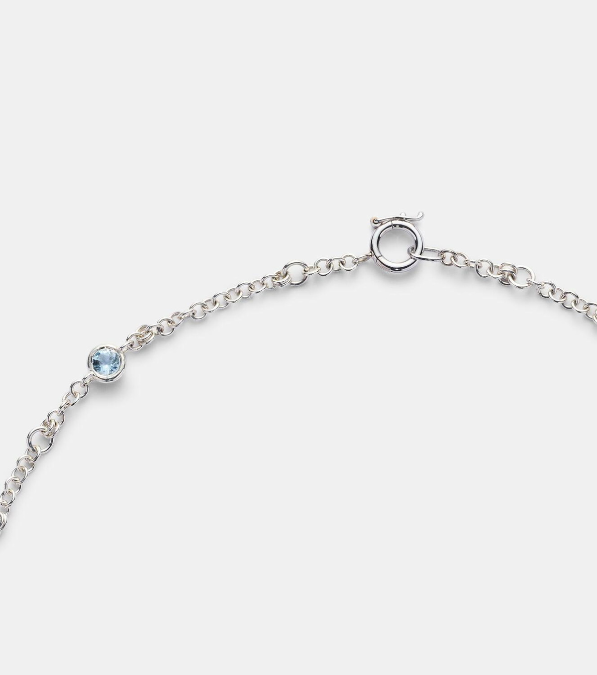 Spinelli Kilcollin Gravity Estrella sterling silver necklace with aquamarines