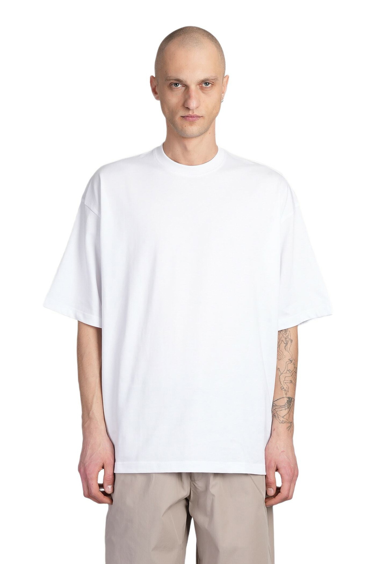 DARKPARK Mick T-shirt In White Cotton