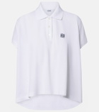 Loewe Asymmetric cotton piqué polo shirt