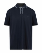 Brioni Mens Polo shirt Midnight in Blue
