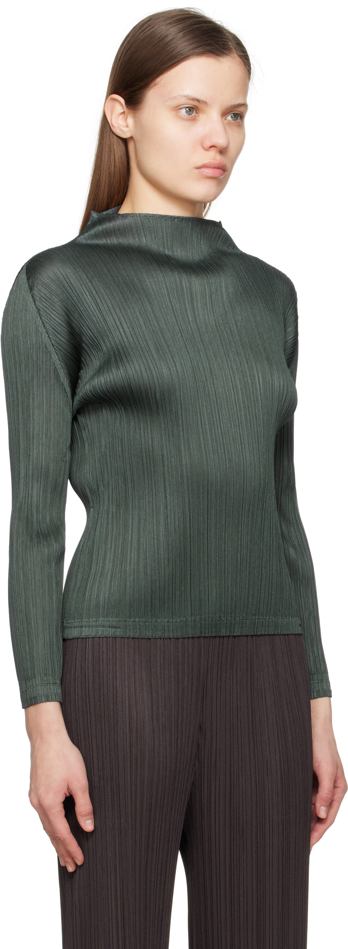 PLEATS PLEASE ISSEY MIYAKE Gray Monthly Colors December Top PLEATS PLEASE ISSEY MIYAKE Gray Monthly Colors December Top