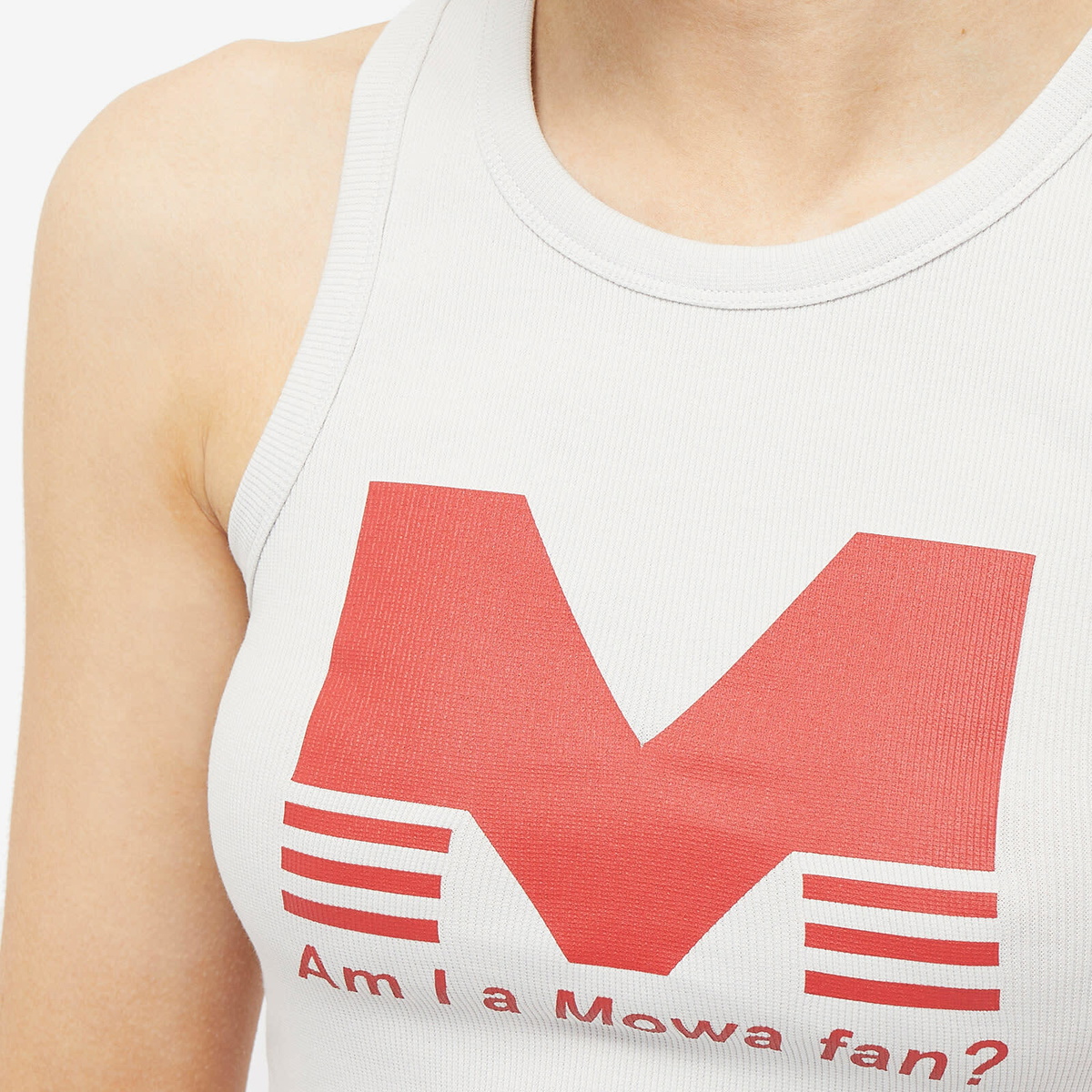 MOWALOLA Women's Am I A Tank Top in Barely Blue