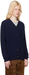 Comme des Garçons Shirt Navy V-Neck Cardigan