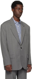 Acne Studios Gray Single-Breasted Blazer