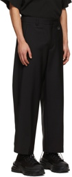 Wooyoungmi Black Wool Trousers