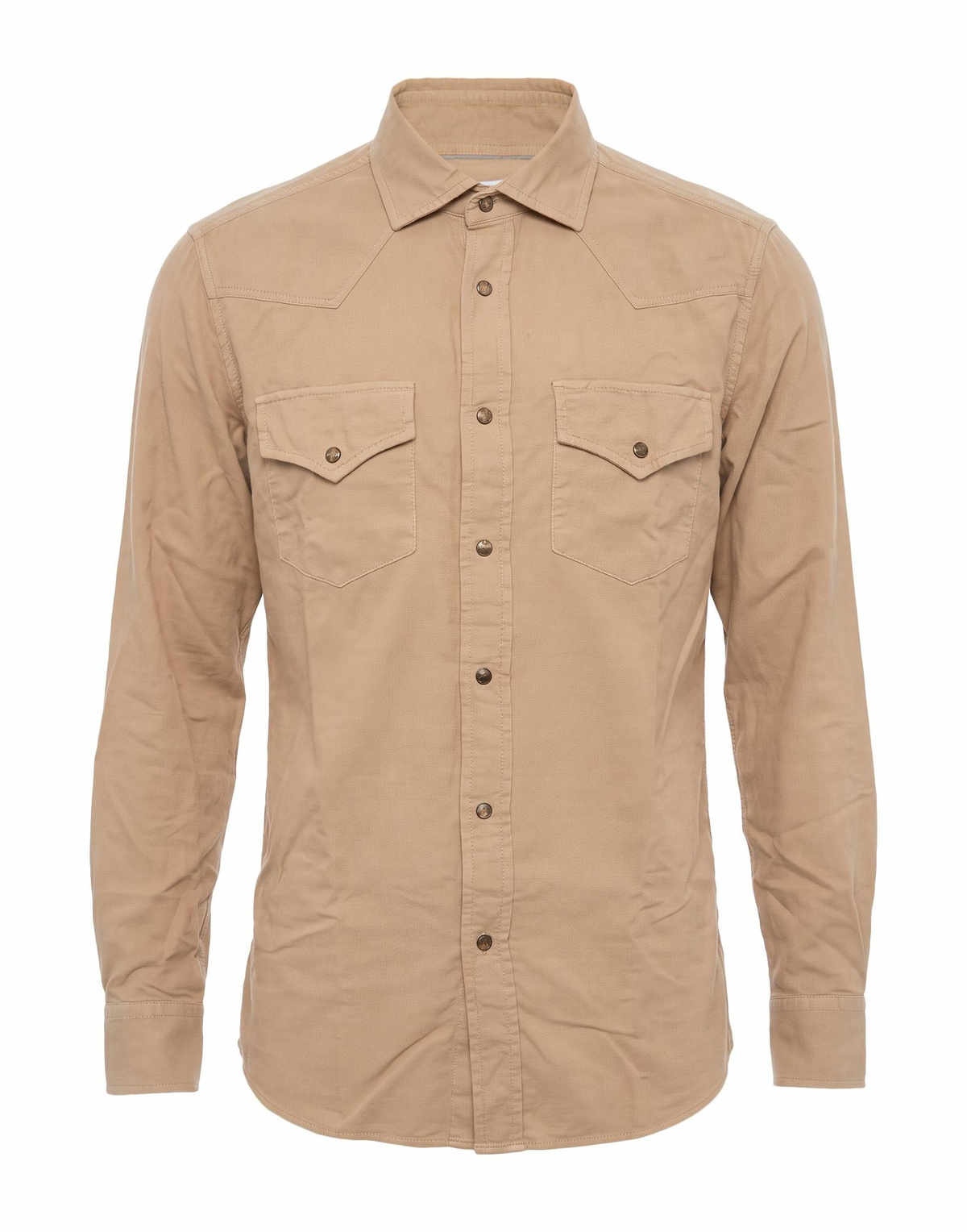 Brunello Cucinelli Mens Shirt Camel