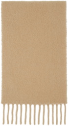 Maison Kitsuné Beige Baby Alpaca Scarf