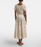 Dôen Marie floral cotton maxi skirt