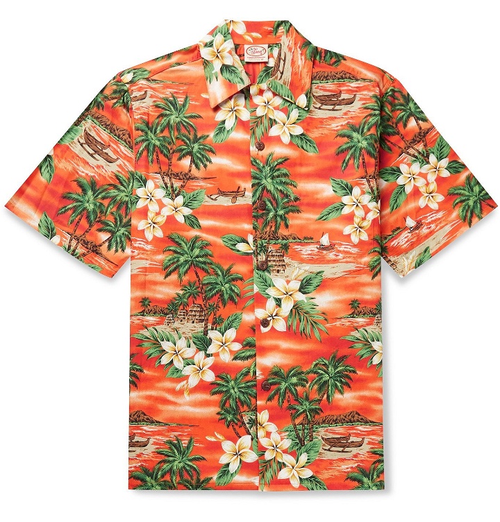 Photo: Go Barefoot - Bora Bora Printed Cotton Shirt - Orange