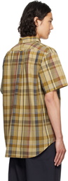 Engineered Garments Khaki Plaid Popover BD Shirt