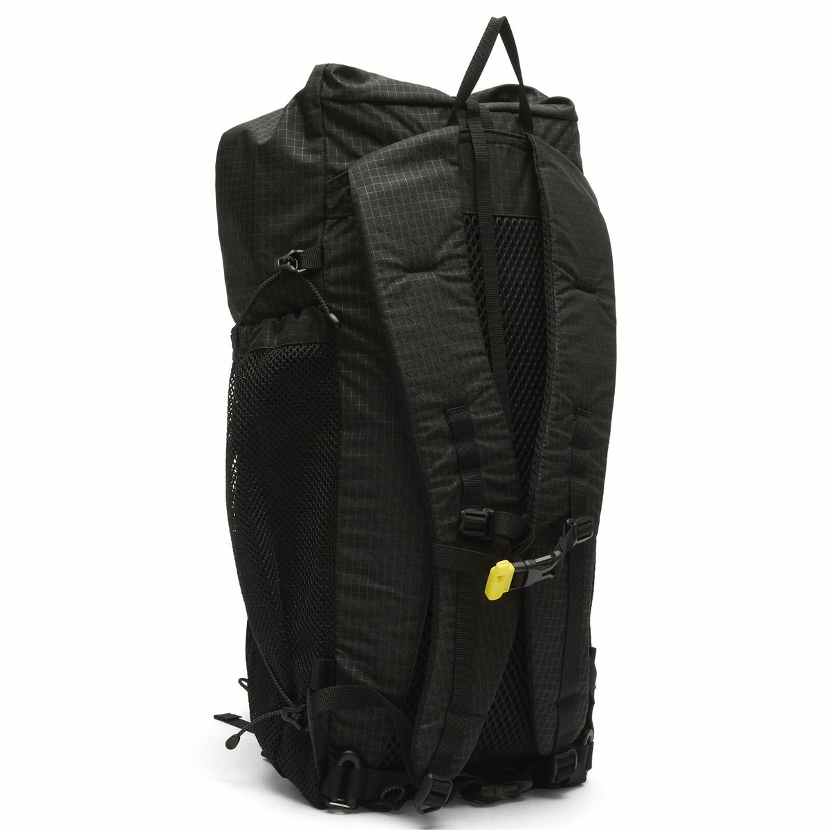 CAYL Men's Gaya Rolltop Mesh Backpack in Grid Black 