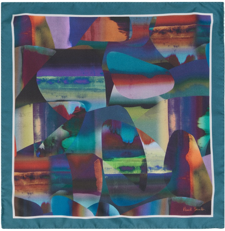 Photo: Paul Smith Blue Abstract Pocket Square