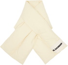 Jil Sander Off-White Down Scarf