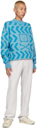 Acne Studios Blue Pattern Sweater