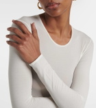 Fforme Ames sheer silk-blend top