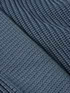 S.N.S. Herning - Robust Slim-Fit Ribbed Merino Wool Sweater - Blue