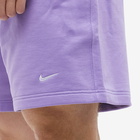 Nike Men's Solo Swoosh Short in Space Purple/White