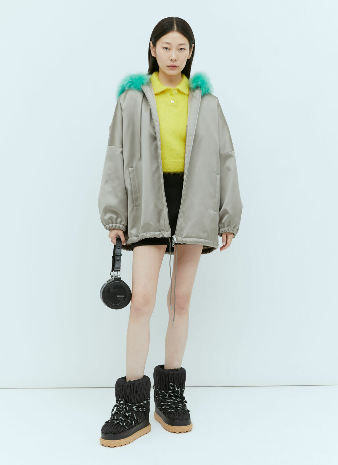 Gucci Satin Bomber Jacket