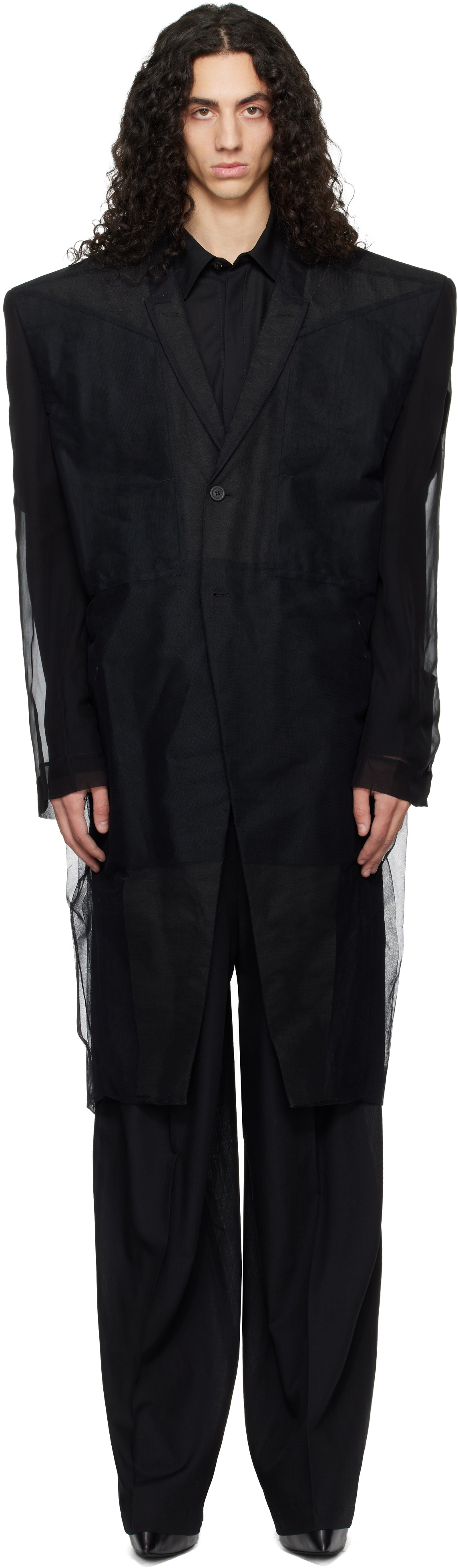 リックオウエンス 19awLARRY NAPPA COAT ムートン 46 Rick - Owens 