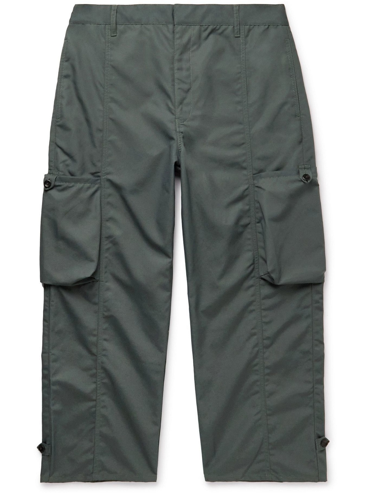 Deveaux - Keagan Cotton-Blend Canvas Cargo Trousers - Gray Deveaux New York