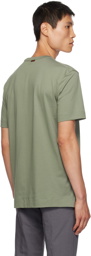 ZEGNA Green Embroidered T-Shirt