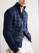 Herno - Quilted Twill Down Jacket - Blue