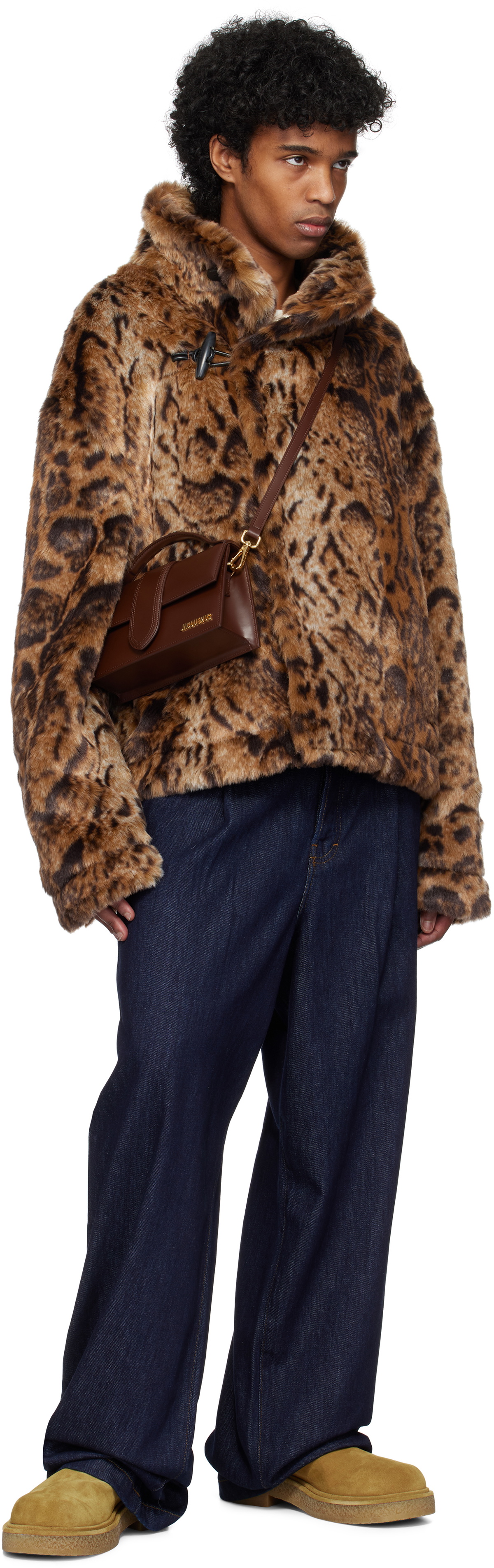 JACQUEMUS Brown 'The Fernando' Faux-Fur Jacket Jacquemus