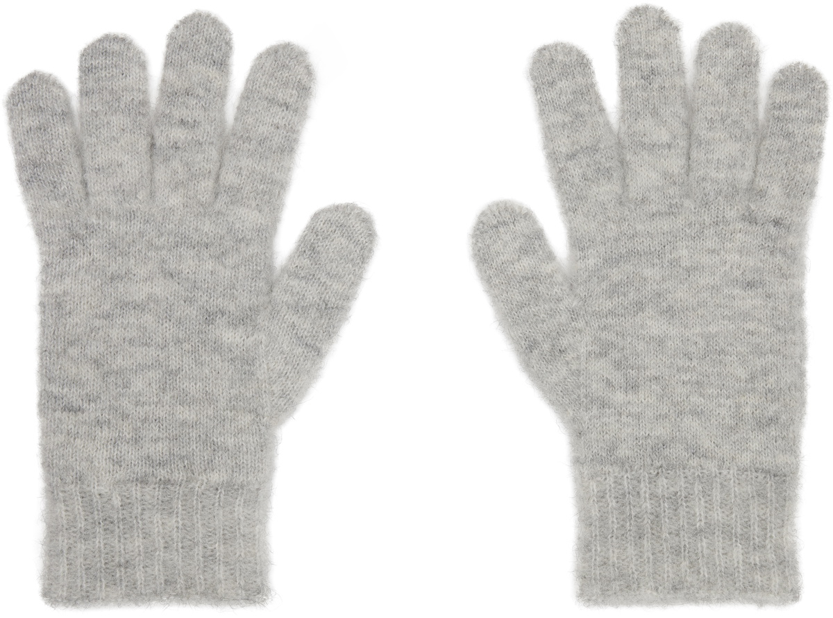 Vivienne Westwood Gray Fluffy Gloves