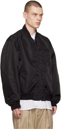 Engineered Garments Black Rib Trim Bomber Jacket