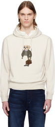 Ralph Lauren Purple Label Off-White Polo Bear Hoodie