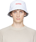 Hugo White Reversible Bucket Hat